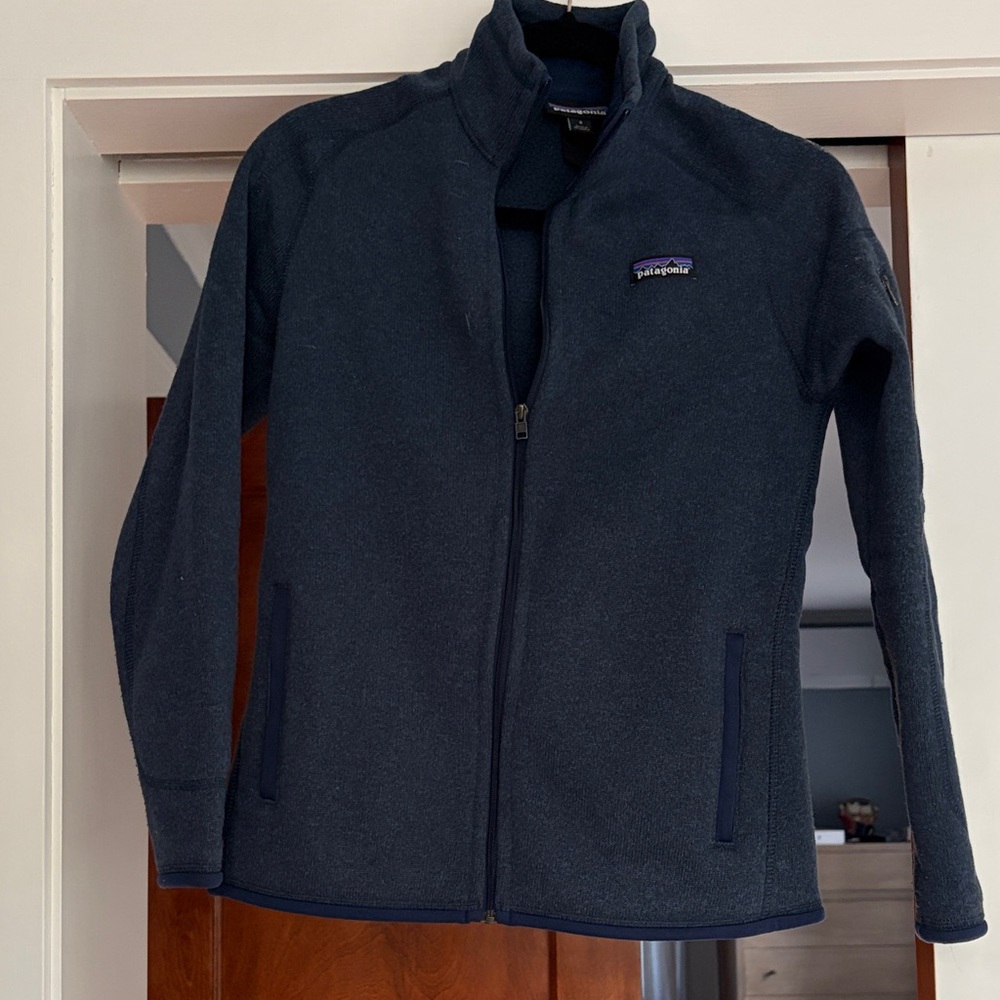 Patagonia Women’s Navy Full-Zip Teddy Fleece Jacket